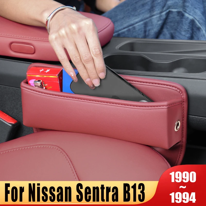 

For Nissan Sentra B13 1990 1991 1992 1993 1994 Car Front Seat Crevice Storage Box Multifunctional Crevice Pocket Car Accessories