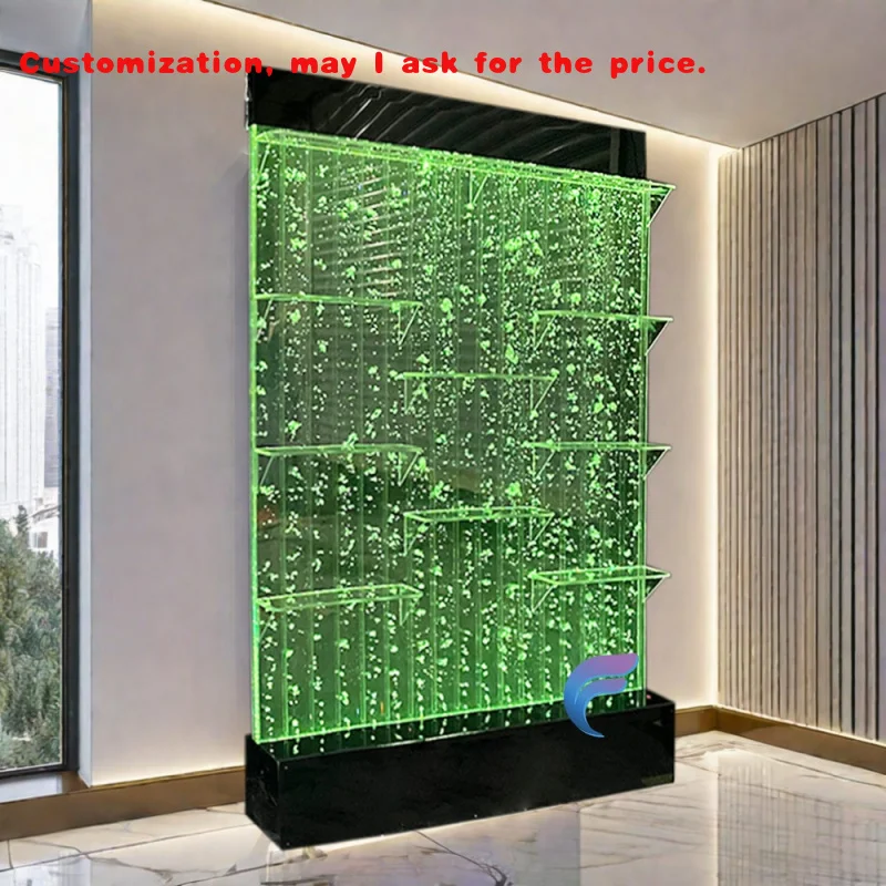 custom.Hot Sale Bubble Wall Panel with LED Light Home Decor and Display Featuring Liquor Shelf