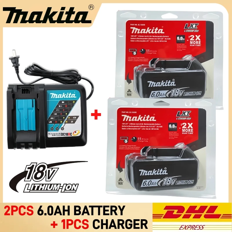 

100% Original Makita 18V battery, 6.0Ah Makita18V tool battery for Makita Power tool DTW700 DTD173 DHP489 DGA404 DJV182 HR40Z