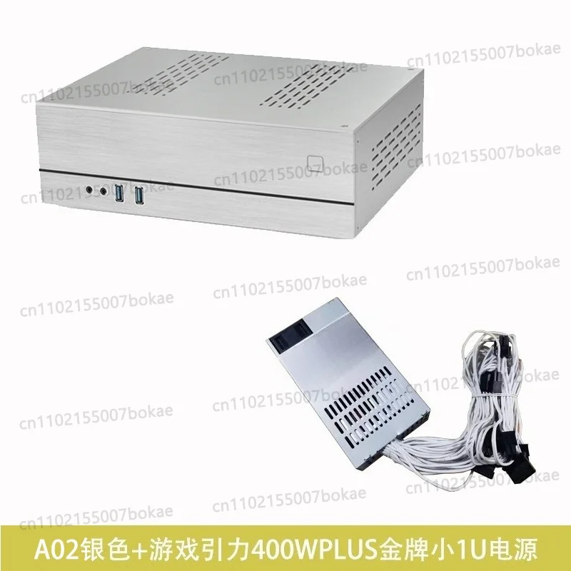 XA02 Horizontal Aluminum Computer Case, HTPC Case with Half-High Graphics Card Rack