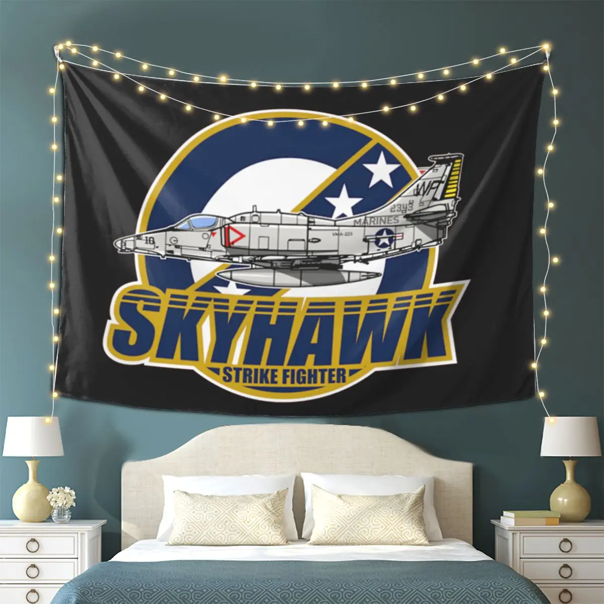 

VMA-223 A-4 Гобелен Skyhawk Настенный Эстетический Гобелен для украшения дома для комнаты в общежитии