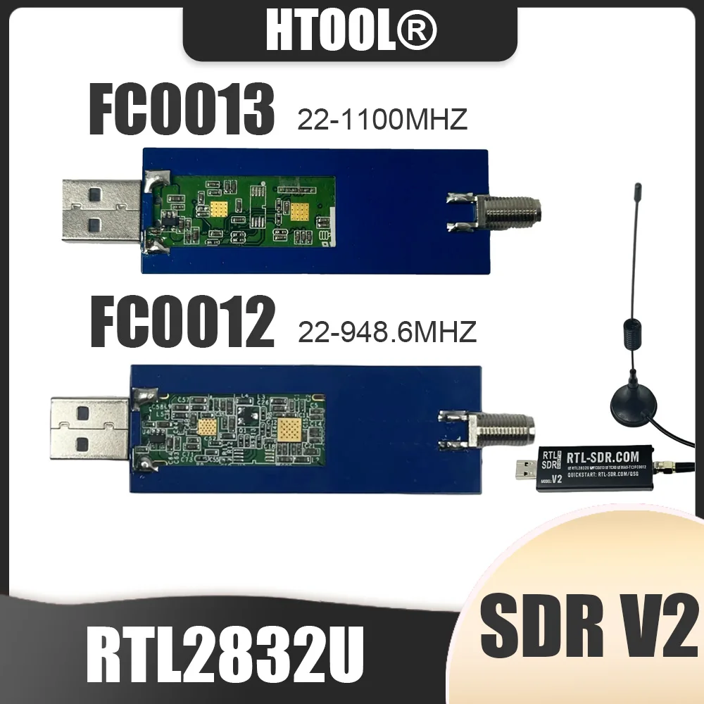 

RTL-SDR V2 RTL2832U FC0012/FC0013 SDR Software Defined Radio Receiver Radio