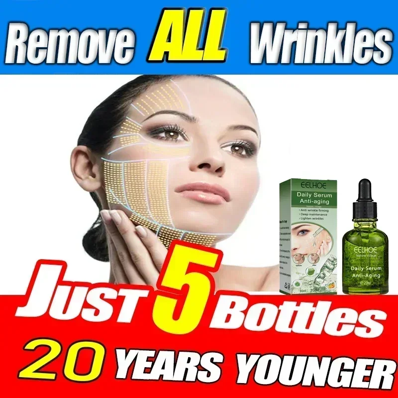 Hot sales Pure Hyaluronic Acid Anti-Wrinkle Serum Firms Facial Skin Lifts Fine Lines Moisturizing Nourishing Anti-Aging Serum Sk