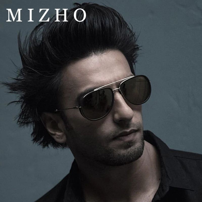 MIZHO Leopard Shape Design Visual Protection Steam Punk Sunglasses Men Polarized Pilot Traveling Luxury Glasses  Vintage