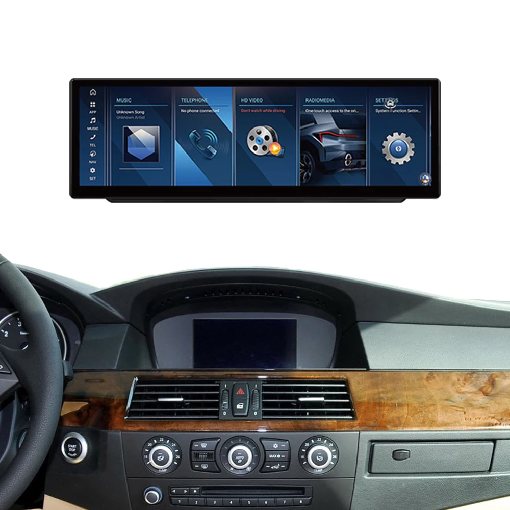 

E60 14.9 Inch Android Auto Audio Stereo With Touch Screen GPS Navigation WIFI Carplay Lcd Car Dvd Player For BMW All Series