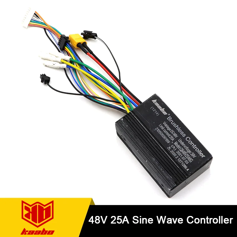 Original 48V 25A Sine Wave Controller For Kaabo Mantis10 48V 18.2AH New Version With Front Light Electric Scooter Kaabo Parts