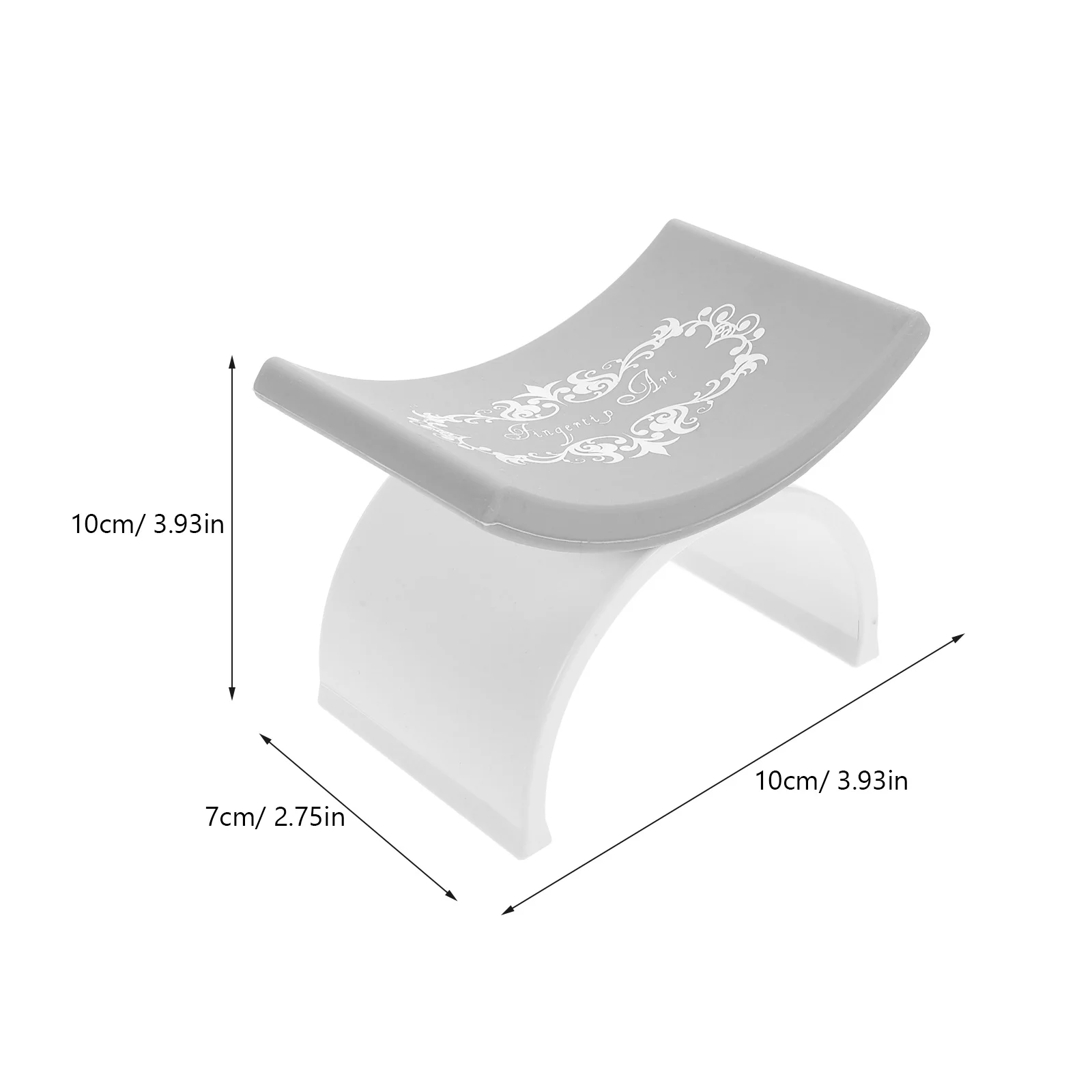 وسادة يد مانيكير على شكل حرف U لراحة ذراع الأظافر من السيليكون الناعم لدعم المعصم المحمول خفيف الوزن