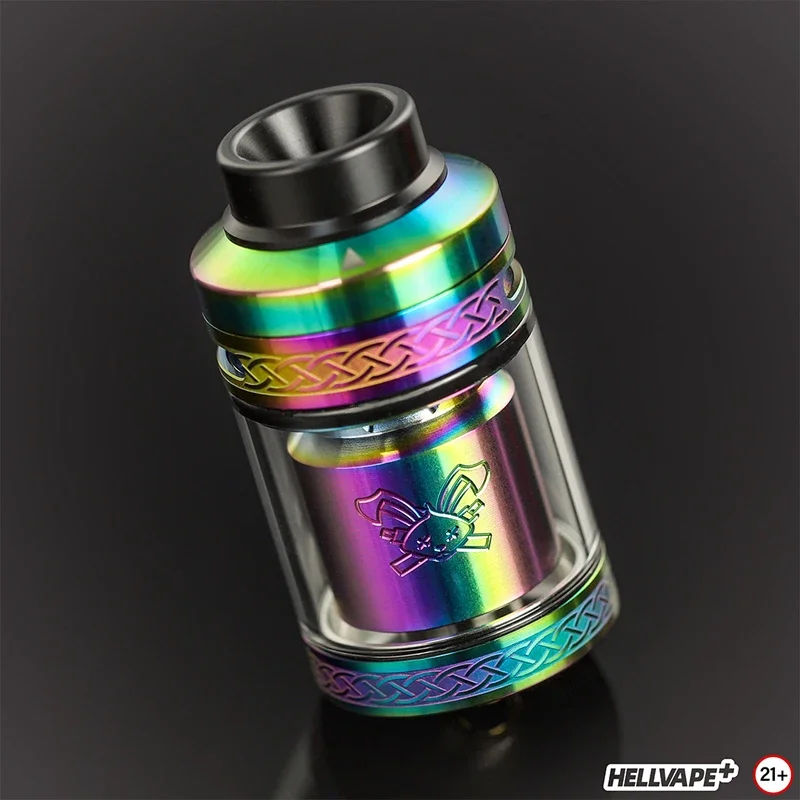 Original Hellvape Dead Rabbit V2 RTA Tank 5ml Push-style Refilling Atomizer Rabbit Ear Deck 25mm DIY Atomizer For 510 Box Mod