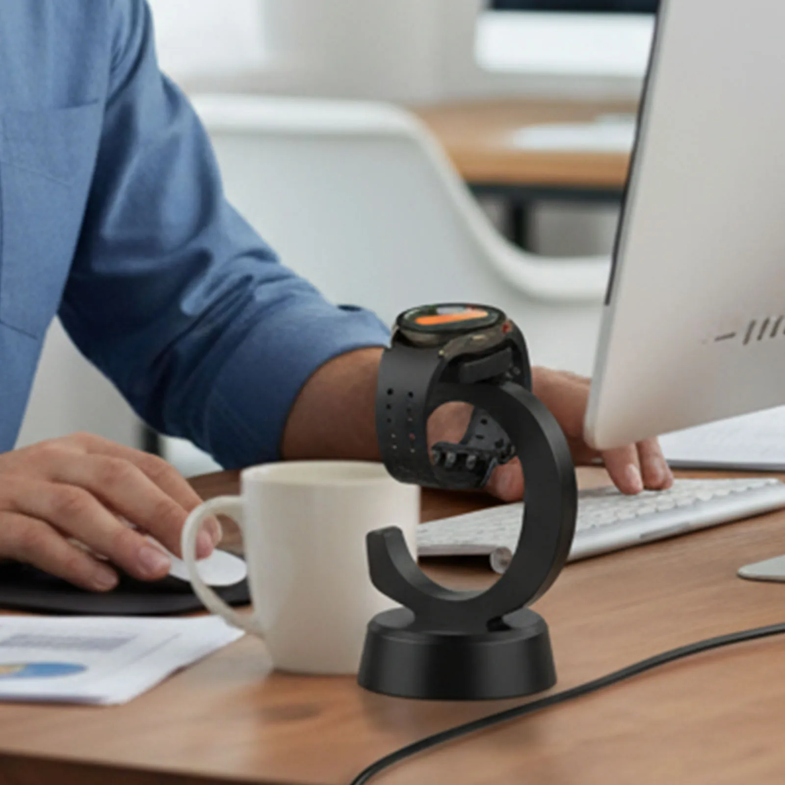 

Зарядное устройство для часов, сменная зарядная подставка, беспроводная магнитная док-станция для Samsung Galaxy Watch 8/8 Classic/Ultra 2025/7