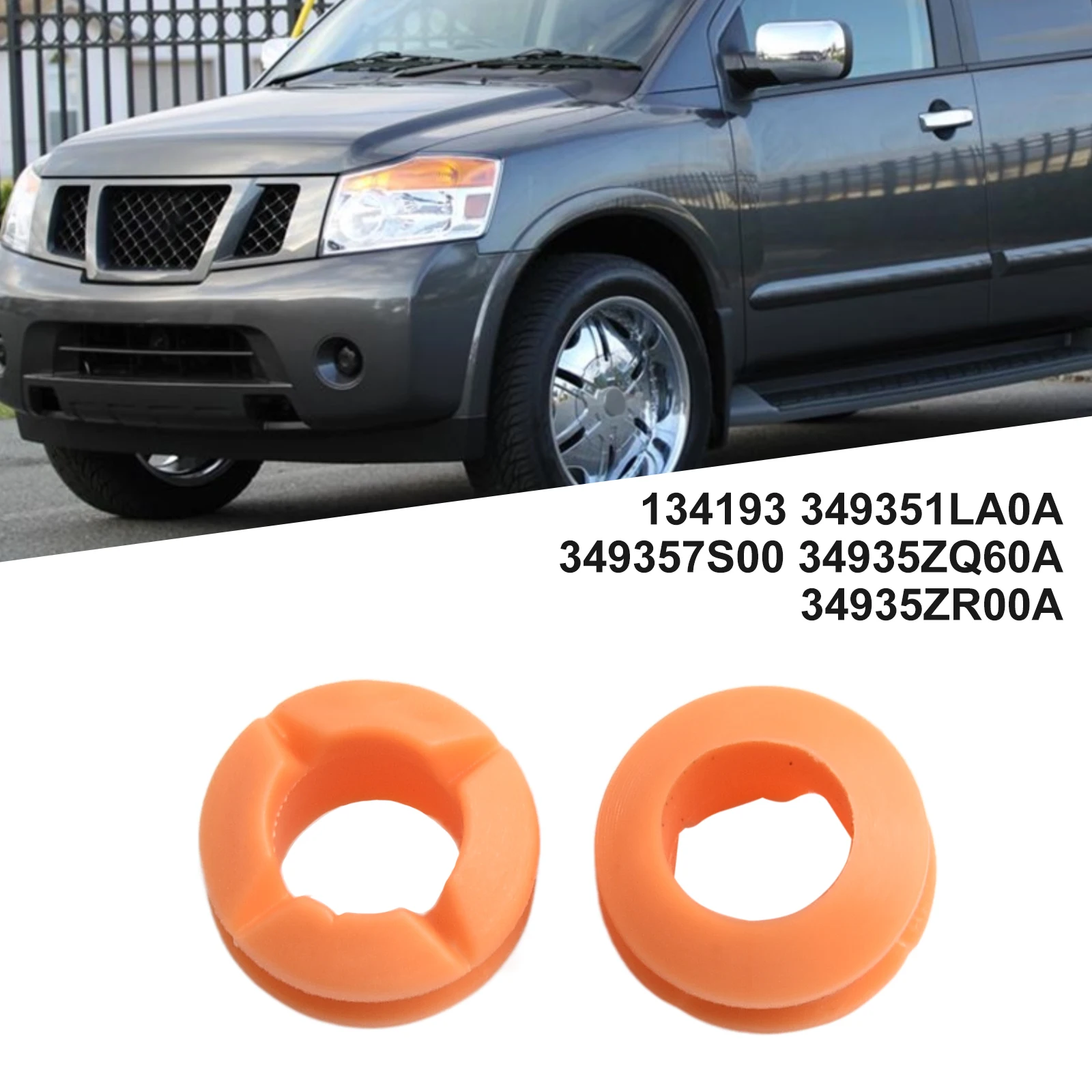 

2x Shift Cable Bushing For Nissan For Armada Gearbox Shifter Linkage End Grommet Direct Replacement Automatic Rubber 2pcs