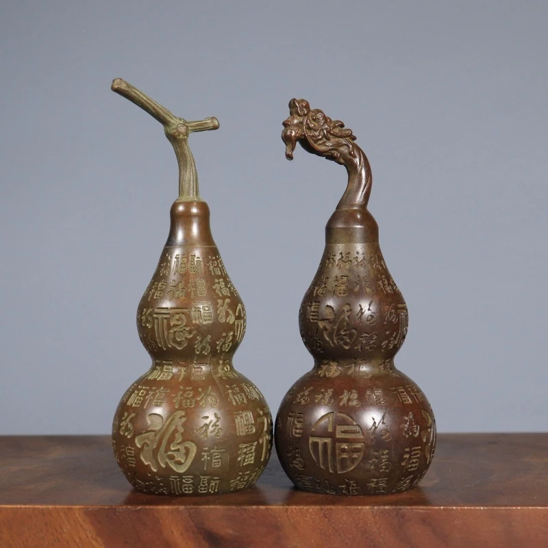 pendant, all- with opening lid, open-mouth , copper ornament, hundred blessings gourd