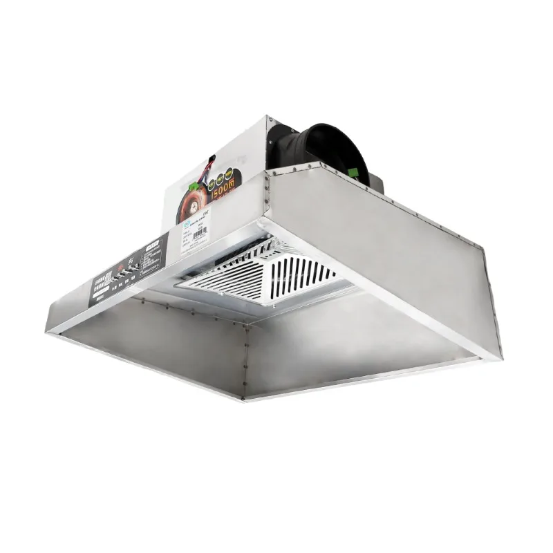 FOR Stainless Steel Range Hood Exhaust Hood Commercial Large Suction Low Noise LED Lighting Four-button Operation