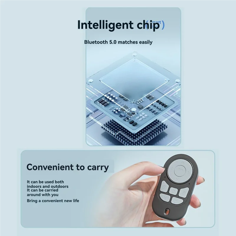 【ABUP】جهاز تحكم عن بعد للهاتف المحمول مزود بتقنية البلوتوث وعصا سيلفي متعددة الوظائف لكتاب إلكتروني للفيديو