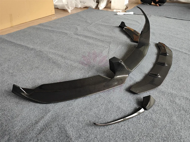 ل 14 + BMW I8 EB نمط صحيح ألياف الكربون الجبهة الشفاه طقم الجسم التنانير الجانبية الناشر الخلفي الخلفي سبويلر المصد الأمامي لوحة الكسوة