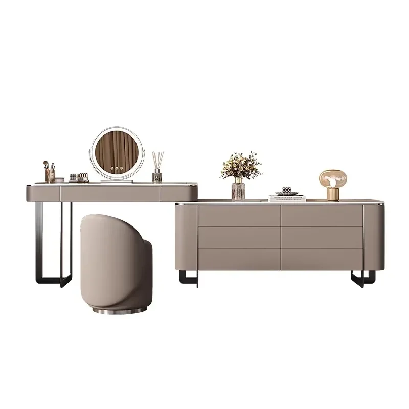 

ls 18 FG40Minimalist dresser Italian minimalist bedroom makeup table solid wood dresser chest integrated