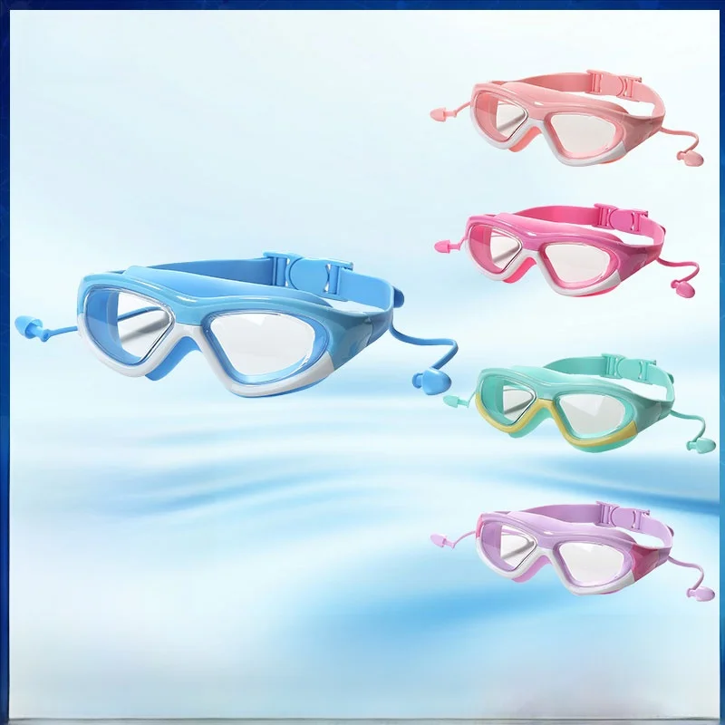 Oculos-de-natacao-para-criancas-a-prova-d'Agua-antiembacante-conjunto-de-touca-de-natacao-com-protetores-de-ouvido-Oculos