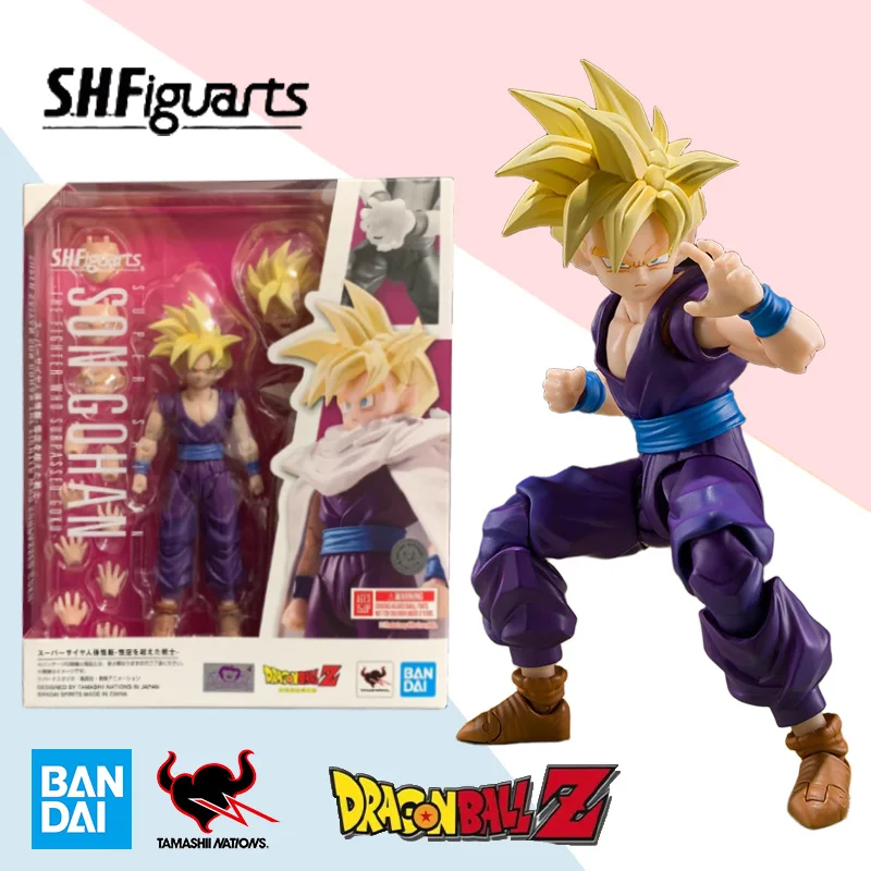 

Bandai original SHF Dragon Ball Z SUPER SAIYAN SON GOHAN THE FIGHTER WHO SURPASSED GOKU action figure model collection toy gift