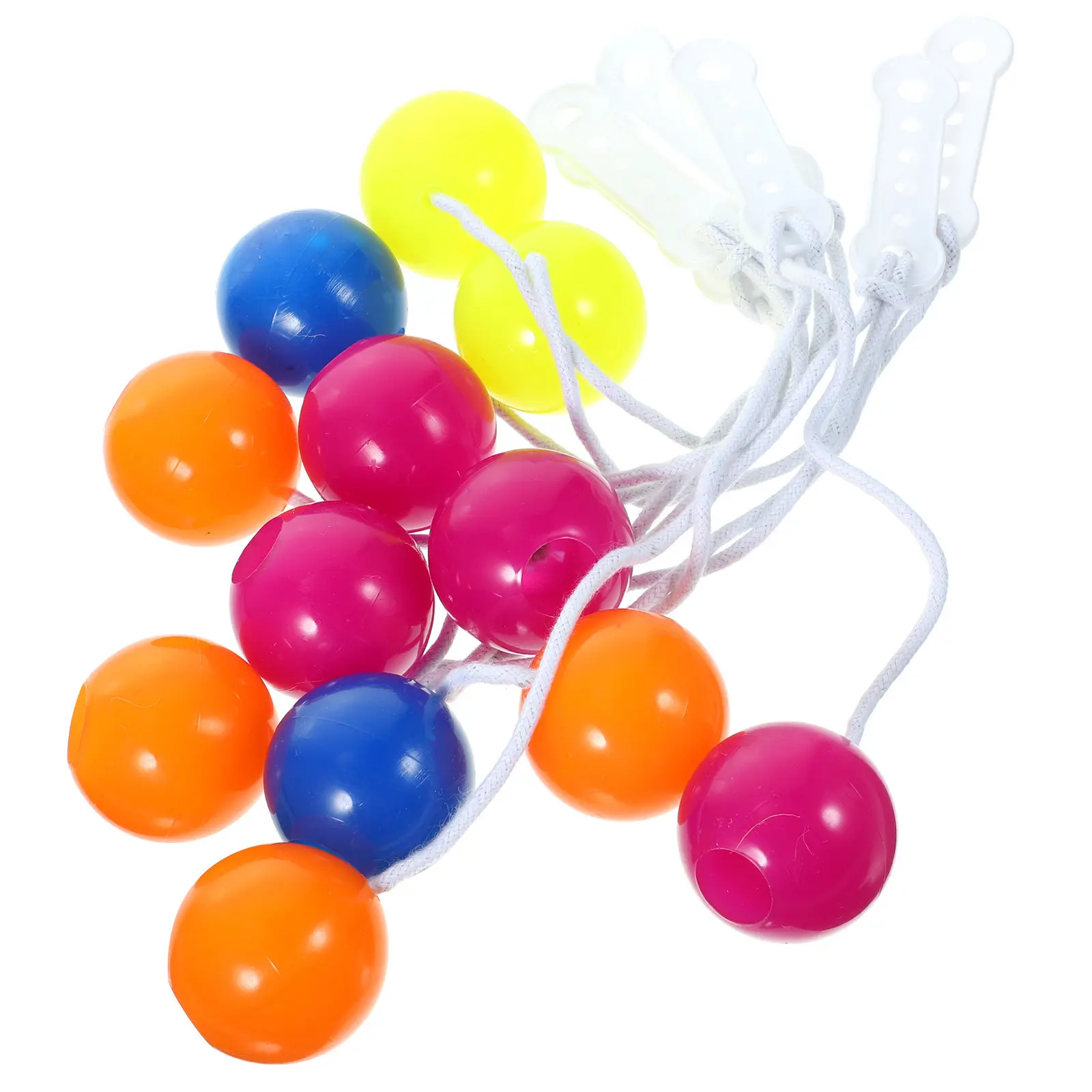 Jumping Spring Finger Toys 6 Pack Colorful Plastic Soccer Ball Fidget Sensory Toys for Kids Party Favors