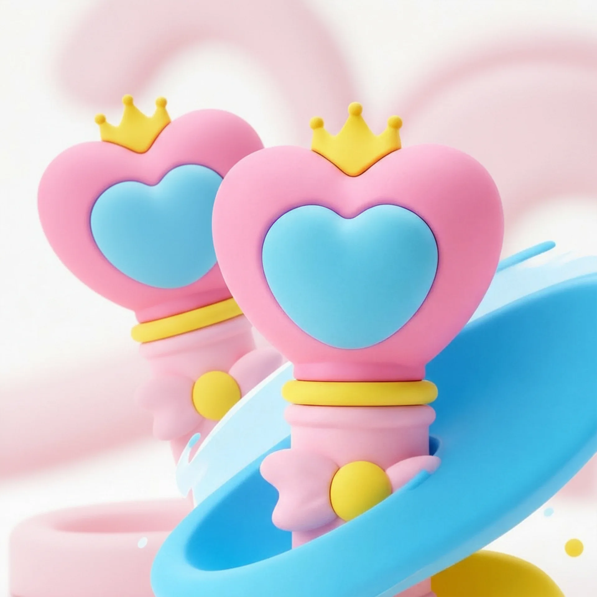 5ml Cute Magic Wand Perfume Bottle Mini Portable Refillable Spray Bottle Kawaii Princess Cosmetic Atomizer Travel Empty Containe