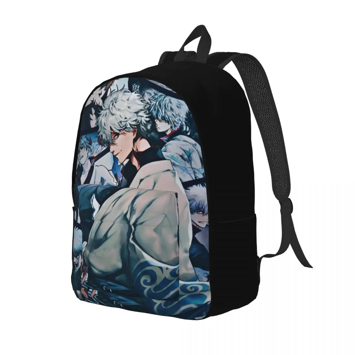 Sac à dos SakMiGintoki pour hommes et femmes, sac à dos de travail étudiant, sac à dos Gintama Adventure Samurai Science, ordinateur portable, cadeau initié