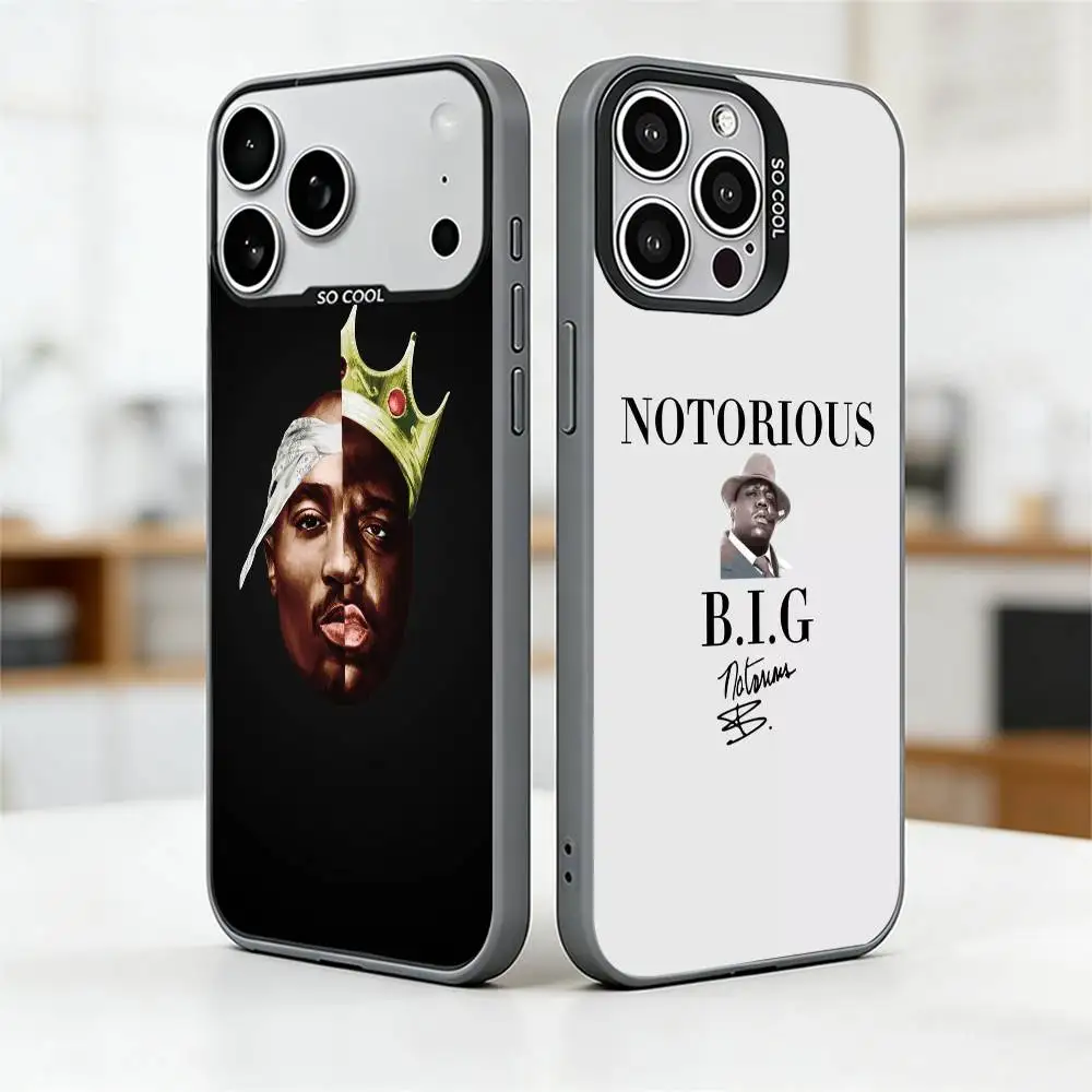 

Biggie Smalls Notorious B-BIG Phone Case For iPhone 17,16,15,14,13,12,11 Plus,Pro Max,XS,Colorful Silver Phone case Funda Cover