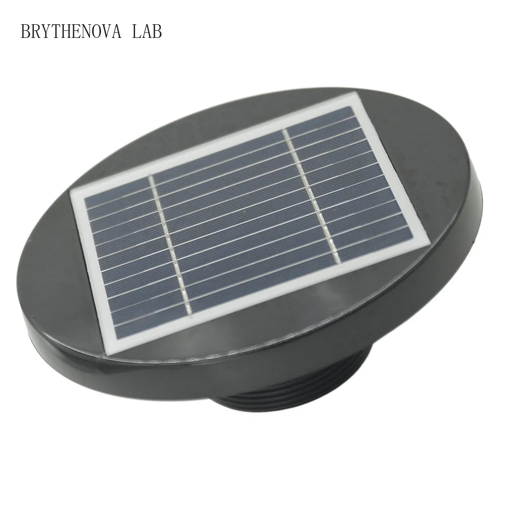 5.5V, 2.5W Solar Powered Roof Fan Ventilator Loft Vent for Boat RV Shed Greenhouse Caravan Noise Static Pressure Solar Fan