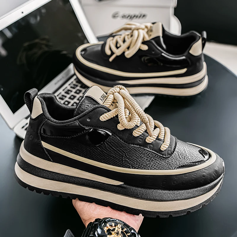 Skateboarding Basketball Shoes Popular in Spring 2025 Man Sports Shoes Fashionable Breathable Anti Slip Running Sneakers For Men