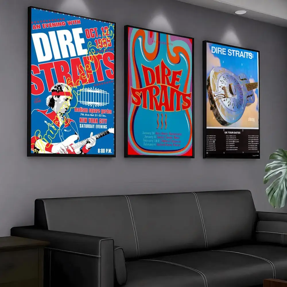 band D-Dire Straits-S Painting Calligraphy Artwork for Home Bedroom Office Wall Decoration Gift