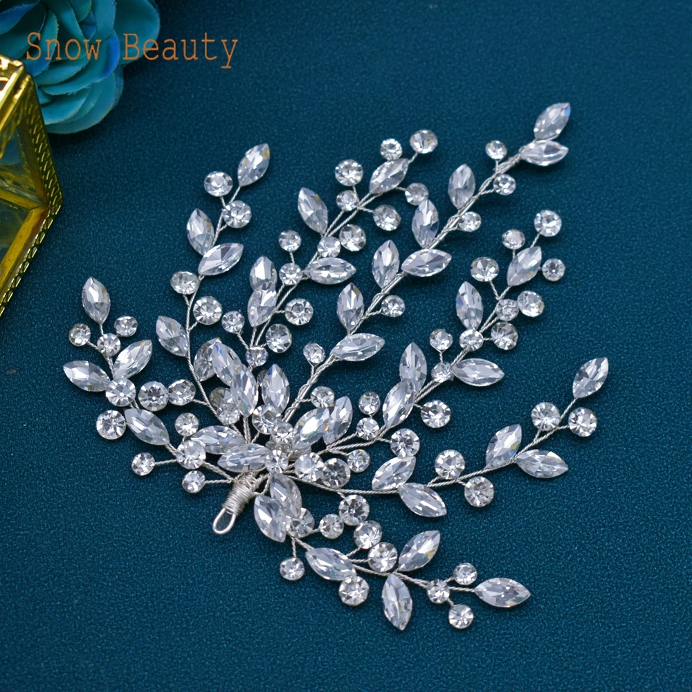 DZ112 Rhinestone Headbands for Woman Wedding Tiara Charm Bridal Bridesmaid Hair Accessories New Bride Queen Girl Party Gifts