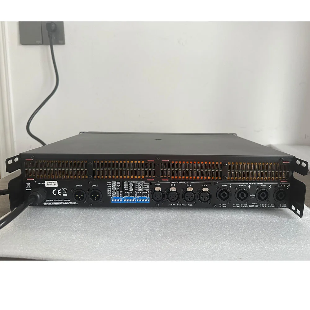 FP10000Q 4 قناة الصوت مكبر كهربائي خط صفيف نظام الصوت الصوت المهنية ديسكو Dj 4x1350 واط مختبر مكبر كهربائي