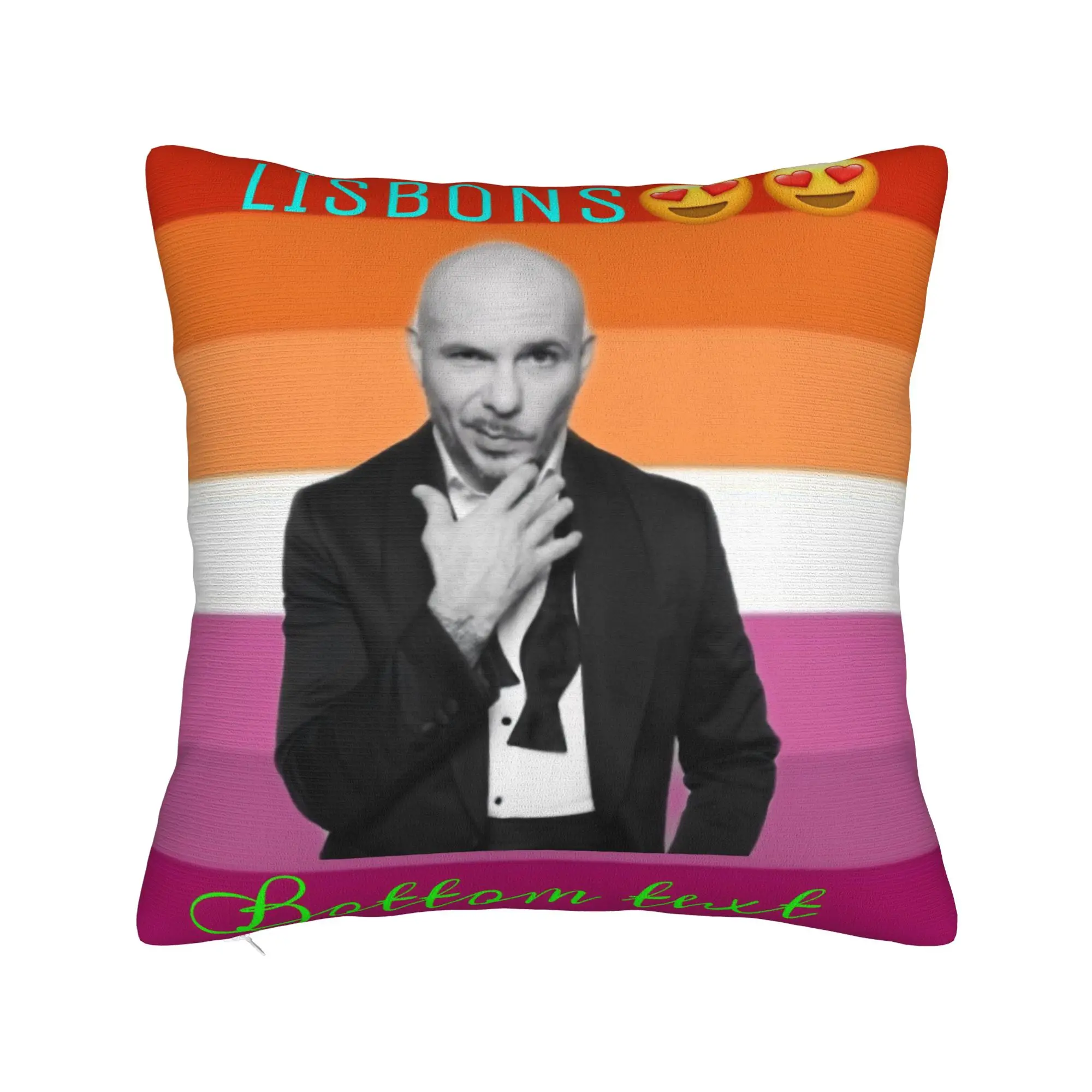 Singer Pitbull Tour 2026 Pillowcase Accessories Printed Cushion Cover Decoration  Pillow Case Cover Home Multiple Sizes