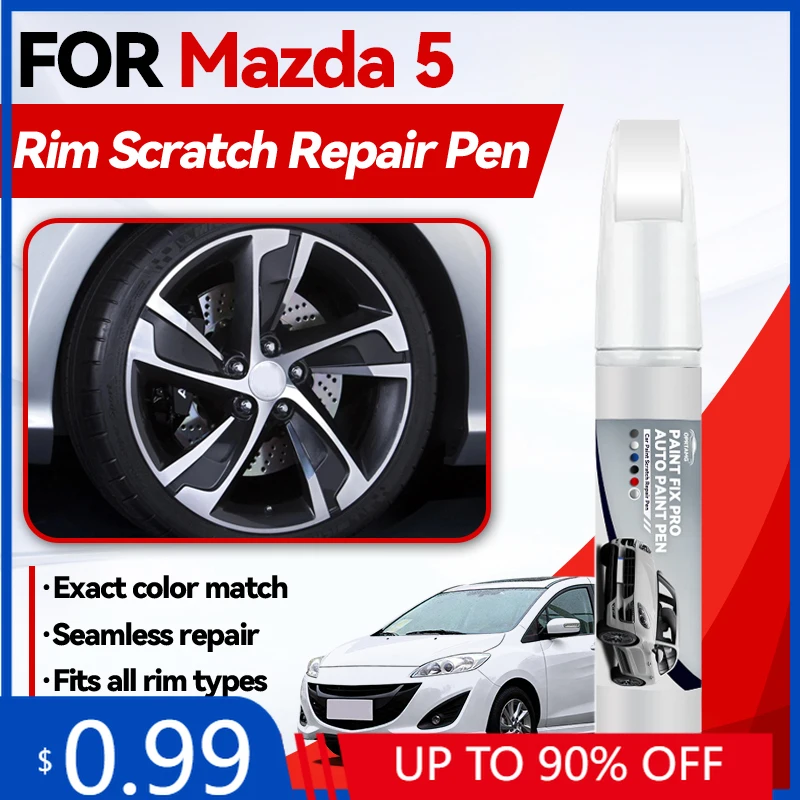 

Карандаш для подкраски колесных дисков, эксклюзивный, для Mazda 5, для ремонта краски, удаления царапин, аксессуары для авто, белый цвет