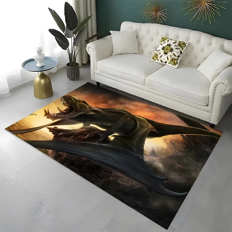 

Dinosaur pattern carpet living room bedroom home decor carpet garden lawn mat bathroom kitchen non-slip mat birthday present