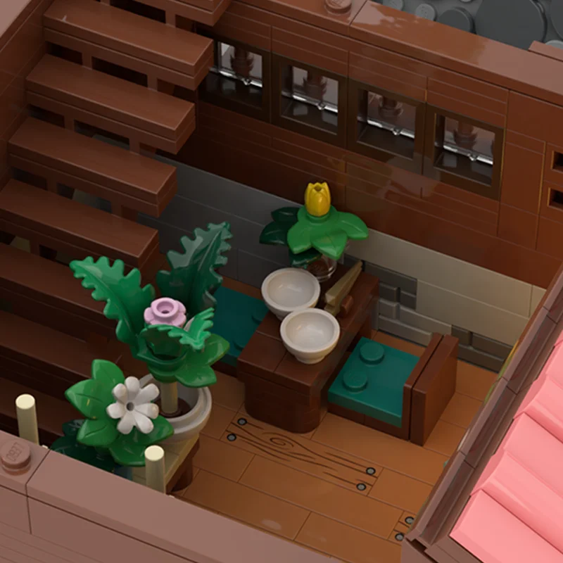 2521pcs MOC The Alley Home Modulared Model Building Blocks Christmas Gift Architecture Toy Assemble DIY Idea Brick Kids Birthday