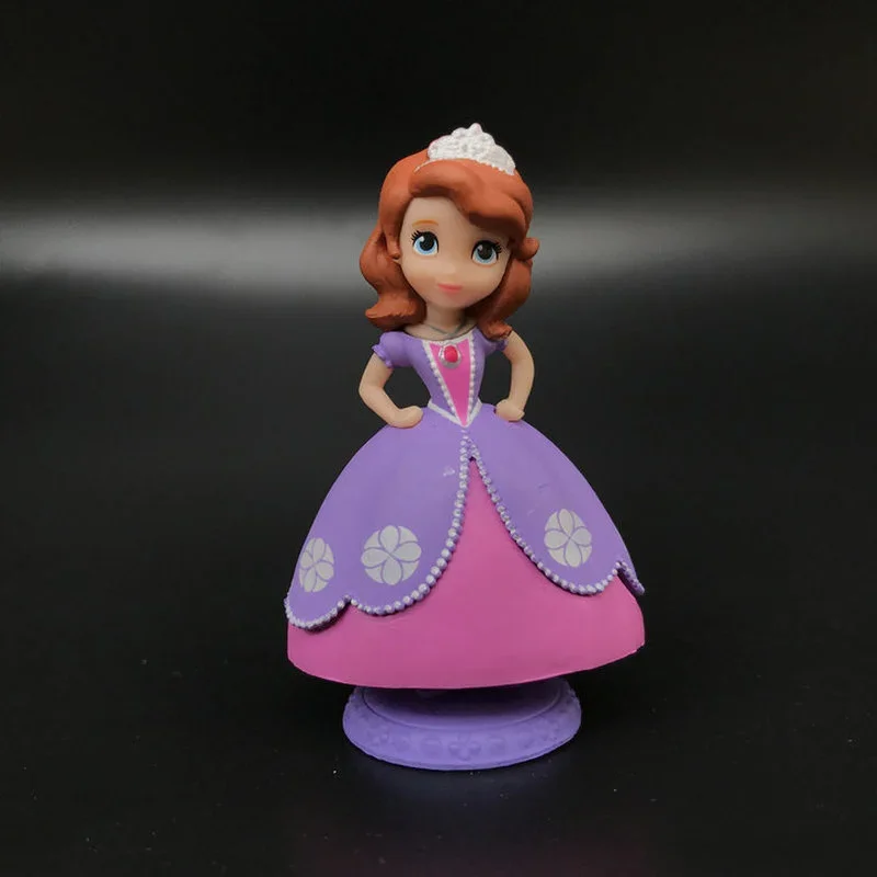 Princess Series Version Q Mini Sofia Princess Pegasus Exquisite Cake Accessories Automobile Ornaments PVC Model Toy