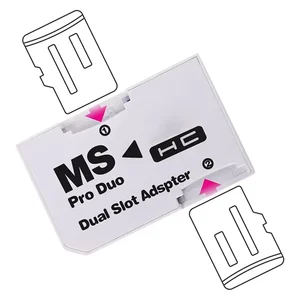 Para el lector de tarjetas de tarjetas DUO de memoria de memoria de ranura simple y doble, SDHC TF TO MS Adaptador de tarjetas para accesorios para convertidores PSP 8 mejores series de ventas s - №6