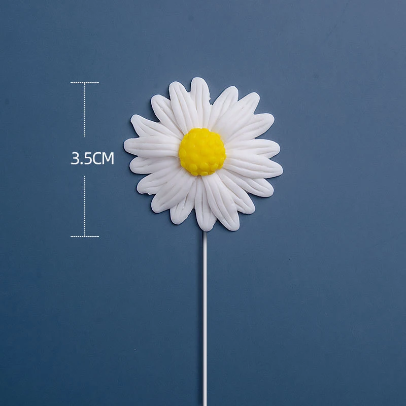 20 Gänseblümchen-Cupcake-Topper – Rosa, Aus Stoff, Für Frühling, Hochzeit, Babyparty & Geburtstag