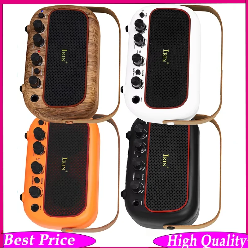 

IRIN MY-01 Mini Bluetooth Guitar Amplifier - 5W Dual Speaker Rechargeable Battery Headphone Jack for Silent Practice