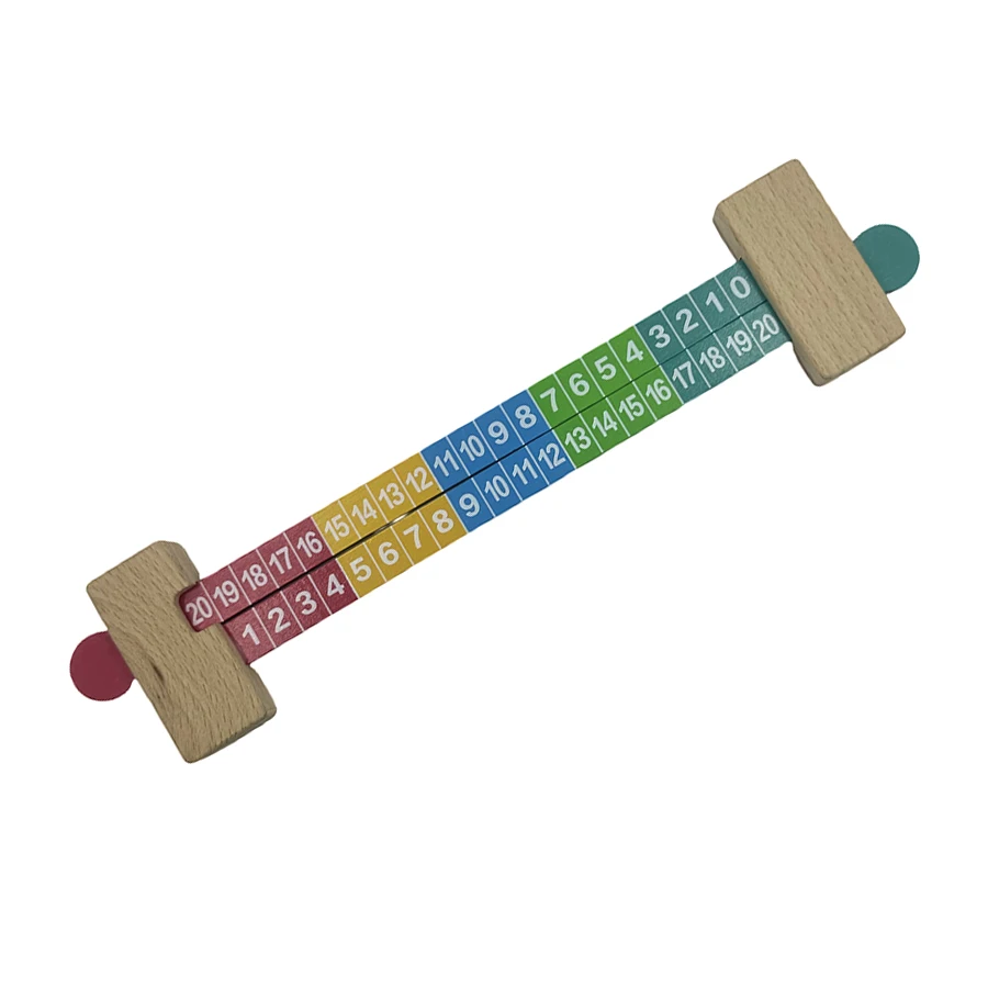 1 Pc 어린이 나무 수학 산술 장난감 교육 추가 눈금자 교육 번호 장난감 어린이를위한 선물 교육 보조