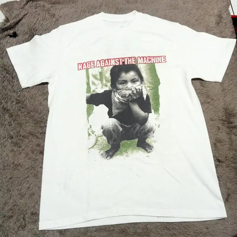 Новая популярная белая футболка Rage Against The Machine из хлопка Rd24