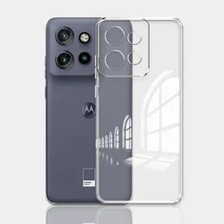 For Moto Edge 50 Neo Moto S50 Case Clear Soft Silicone Bumper Phone Case For Moto Edge 50 Fusion Transparent Shockproof Cover
