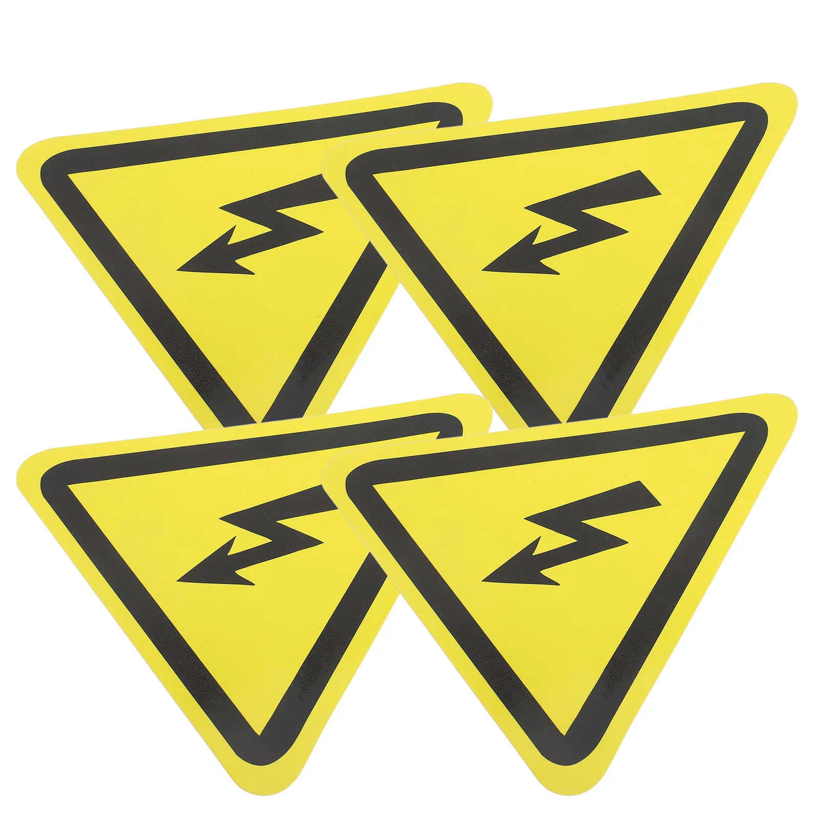

Electrician Stickers 4pcs High Voltage Warning Labels Safety Decals for Electrical Boxes Shock Hazard Signs