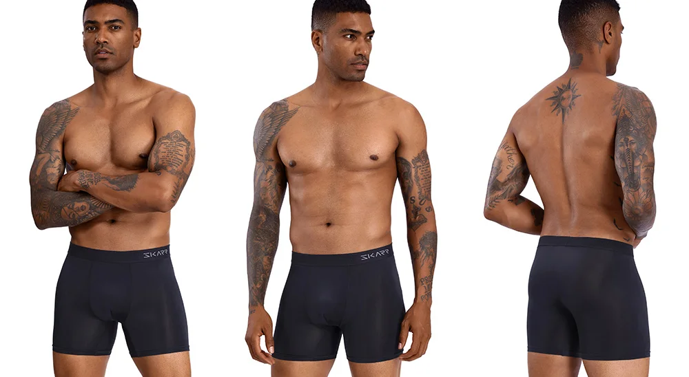 5 stücke Neue Männer Höschen Polyester Boxer Unterwäsche Mann Pack Unterhose Herren Marke Sexy Homme Boxer Shorts Männlichen Eis Seide badehose – Detail 8