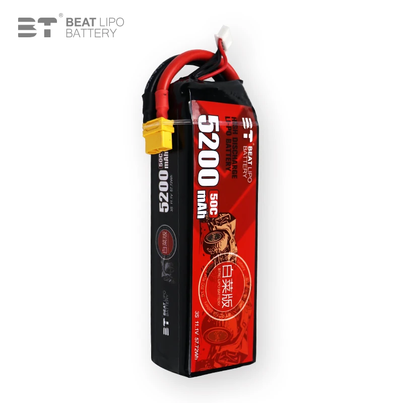 RC Racing Car Batteries 5200mAh RC 11.1V Model Airplane Rechargeable Battery 3S Lipo Lithium Polymer Battery for RC Car Drifting