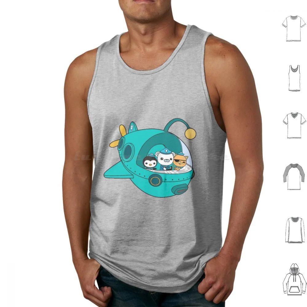 Cbeebies Octonauts Tank Tops Print Cotton Birthday Christmas Cbeebies Octonauts Kids Adults Kwazii Cbbc In The Night