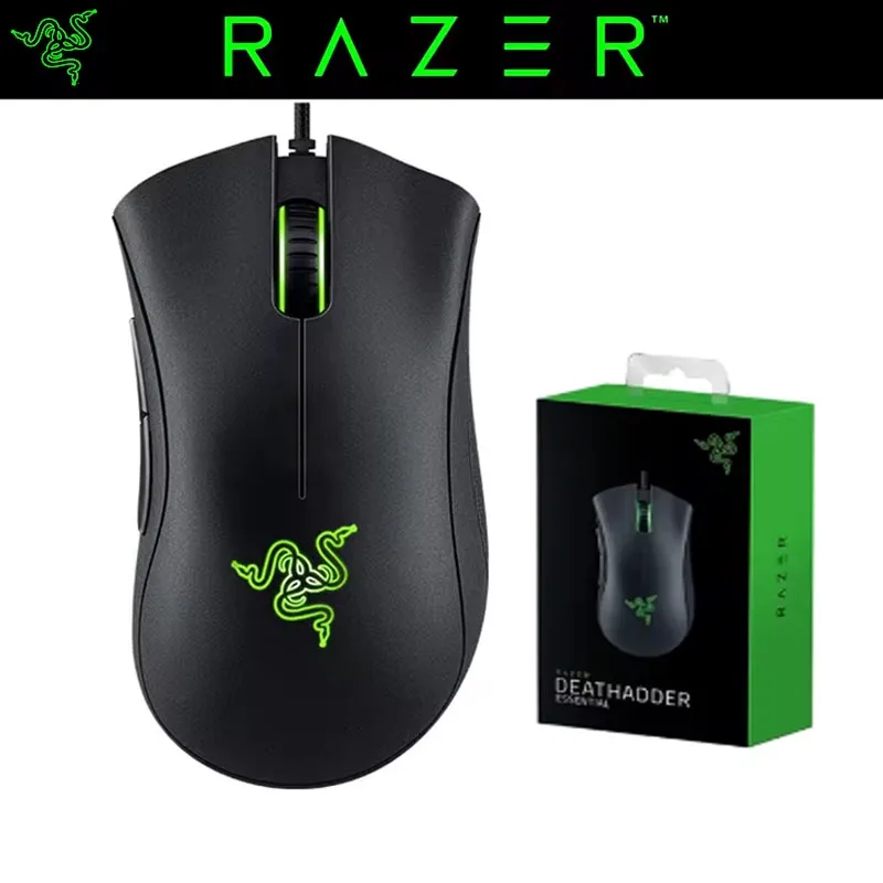 

Razer Deathadder Essential Mouse Wired 6400DPI Optical Sensor Lightweight Special Edition for Computer Esports Players Mouse