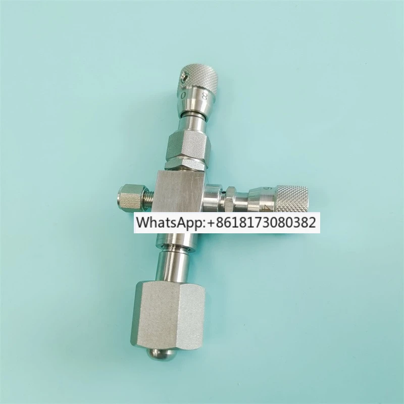 Release type (emptying type) steel cylinder sampling valve, stainless steel micro control  gas control  fine adjustment valve