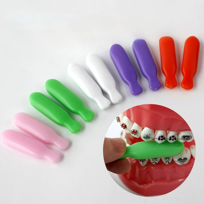 

10pcs Dental Orthodontic Bite Candy Glue Orthodontic Adhesive Teeth Bite Stick Brace Face Correct Invisible Teeth Rubber Molars