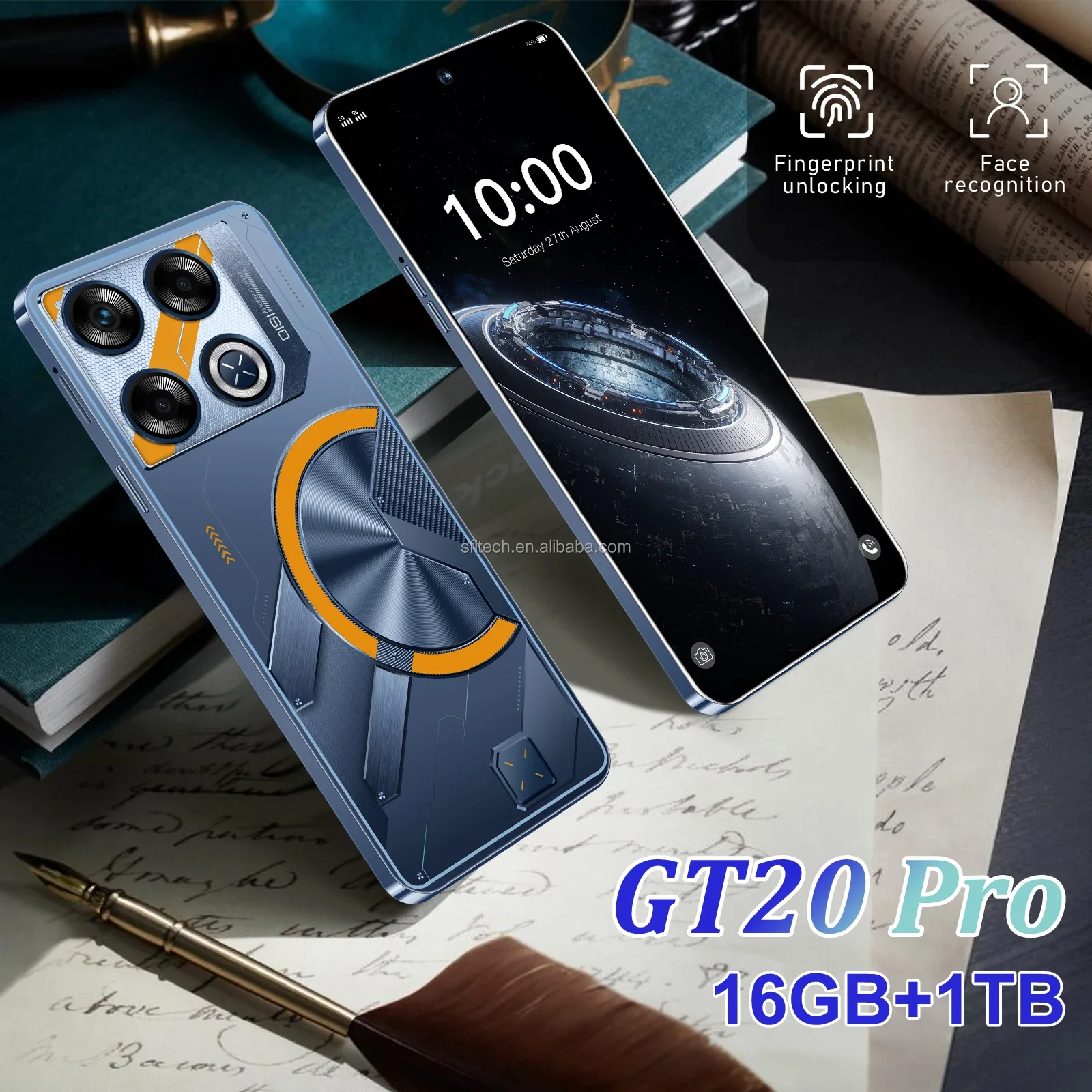 Smartphone Android 5G Original, cámara de alta definición de 108M, tarjeta SIM Dual, procesador Octa Core MTK, teléfono móvil a prueba de golpes