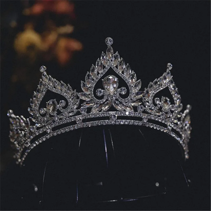 CC Crystal Crowns Wedding Hair Accessories Women Tiaras Bridal Headbands With Earrings Engagement Shining Crystal Coronets AN512